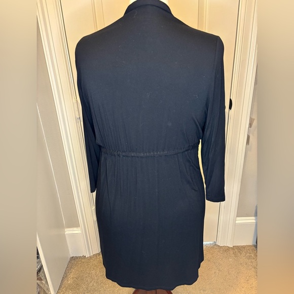 Torrid Black Long Open-Front Cardigan - Picture 4 of 8